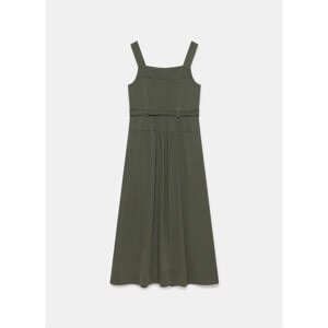 Mint Velvet Khaki Pinafore Midi Dress